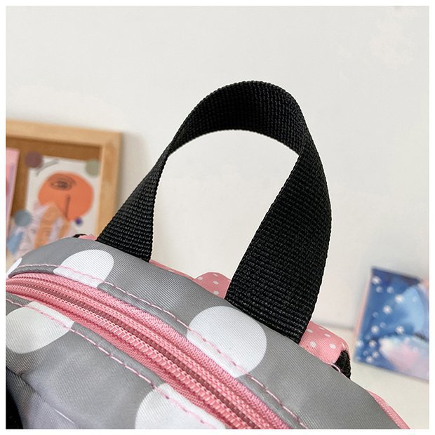 Minnie Mouse Backpack - Kawaii Pink Schoolbag for Kids