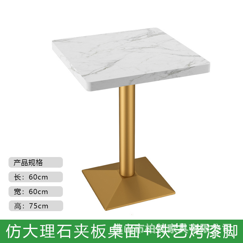Mesa de mesa de leche personalizada mesa redonda de mármol tabla de roca mesa de comedor rápida mesa de comedor comercial