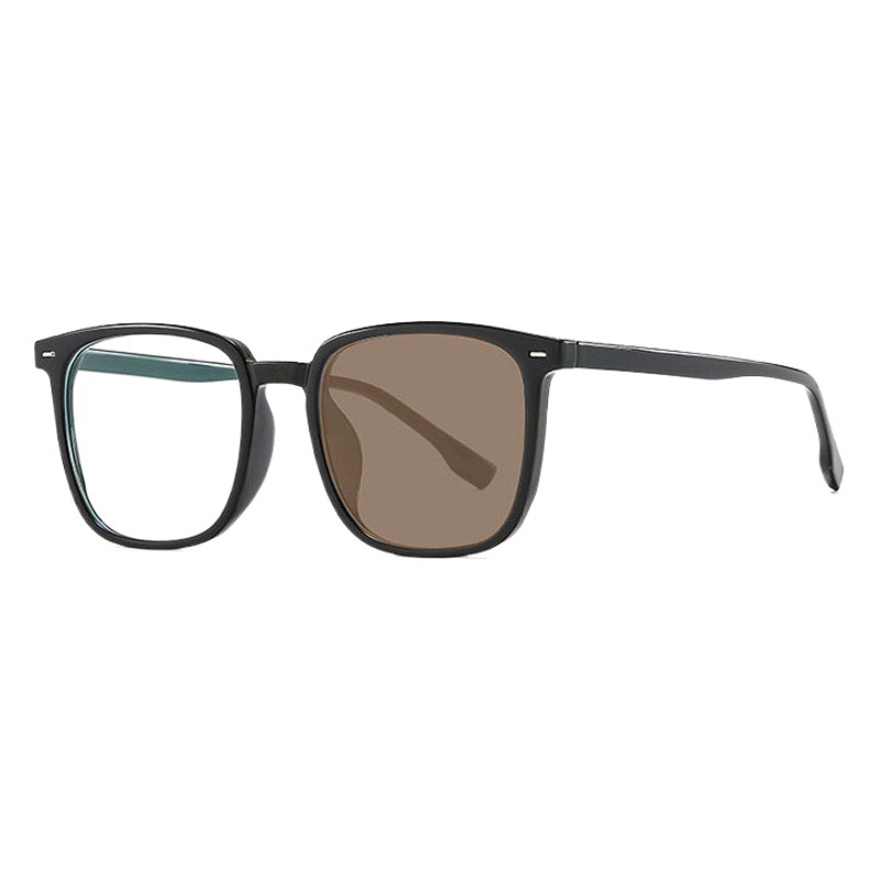 2025 New Photochromic Myopia Glasses Men's No-Makeup Handy Gadget Anti-Blue Light Flat Glasses Frame Women's Wholesale