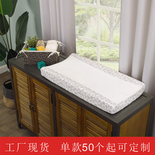 Cross-border baby care Table changing and washing cover super soft skin-friendly touch table detachable changing and washing cloth cover printing changing and washing cover