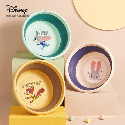 Disney Disney Madness animal household Foldable children Wash one's face pp Footbath Plastic Bowl