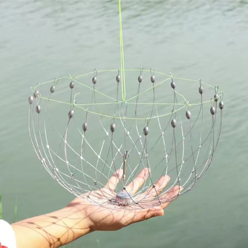 Steel crab trap fishing crayfish crab folding trap crab cage crab pot crab catching trap