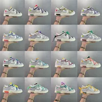 Putian Pure Original DUNK Collaboration OW Retro THE50 Series Универсальные низкие повседневные спортивные кроссовки унисекс.
