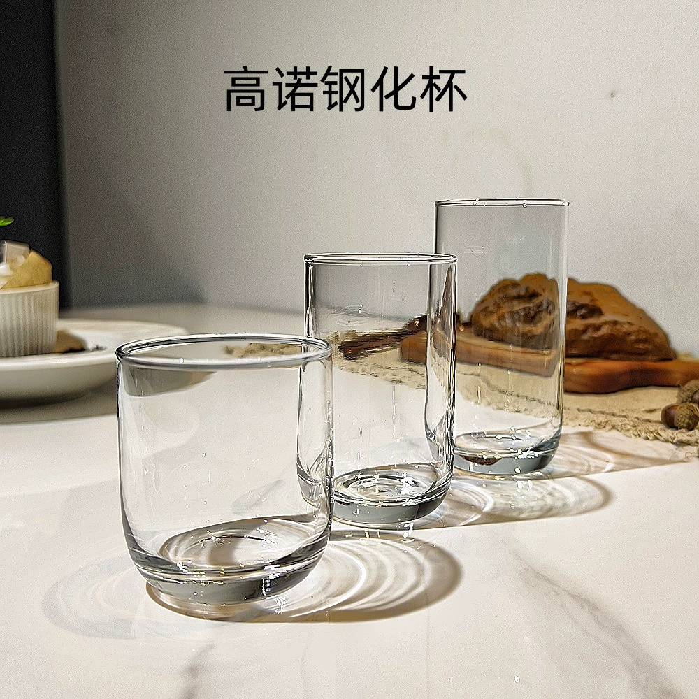 Темpered glass cup household water cup juice milk glass niche drink cup