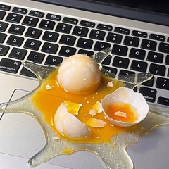 割れた卵の携帯電話ホルダー、割れた卵、転倒した卵、転倒したパールミルクティー、パロディーおもちゃ