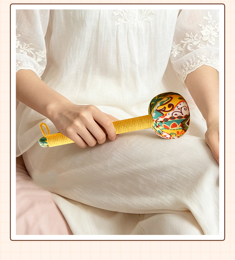 Handmade Mugwort Hammer Ai Cao Hammer 26cm Herbal Massage Stick for Tapping Relaxation with Teacher Day Gift Box specifications