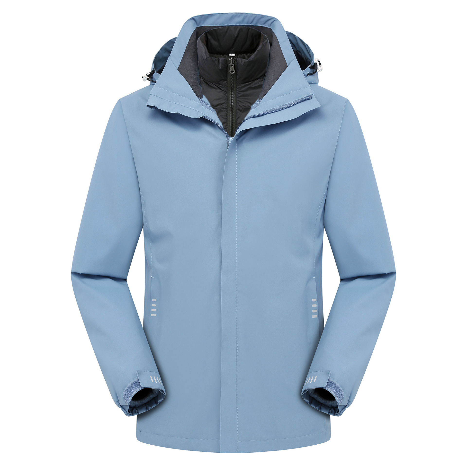 三合一冲锋衣男女秋冬季冬季秋冬合一脱卸可内胆连防风纯色防水三