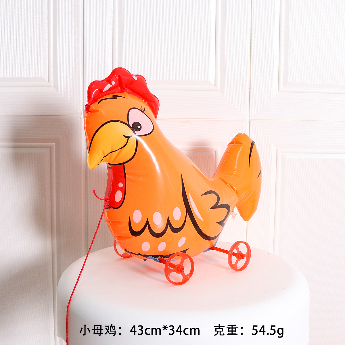 Caminar globos de animales ruedas 3D globos de dibujos animados al por mayor mercado nocturno para empujar puestos que pueden llevar bolas de juguete para niños