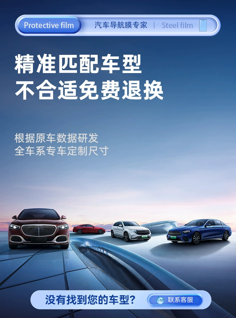 Suitable for 24-26 Models of Xiaomi Su7/Yu7 Car Models, Central Control Navigation Screen Tempered Film Tpu Interior Film