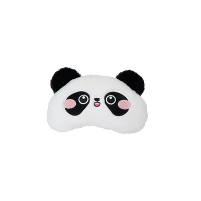 Car Neck Pillow Cushion | Headrest - rabbit-fur-embroidered-panda-head-pillow