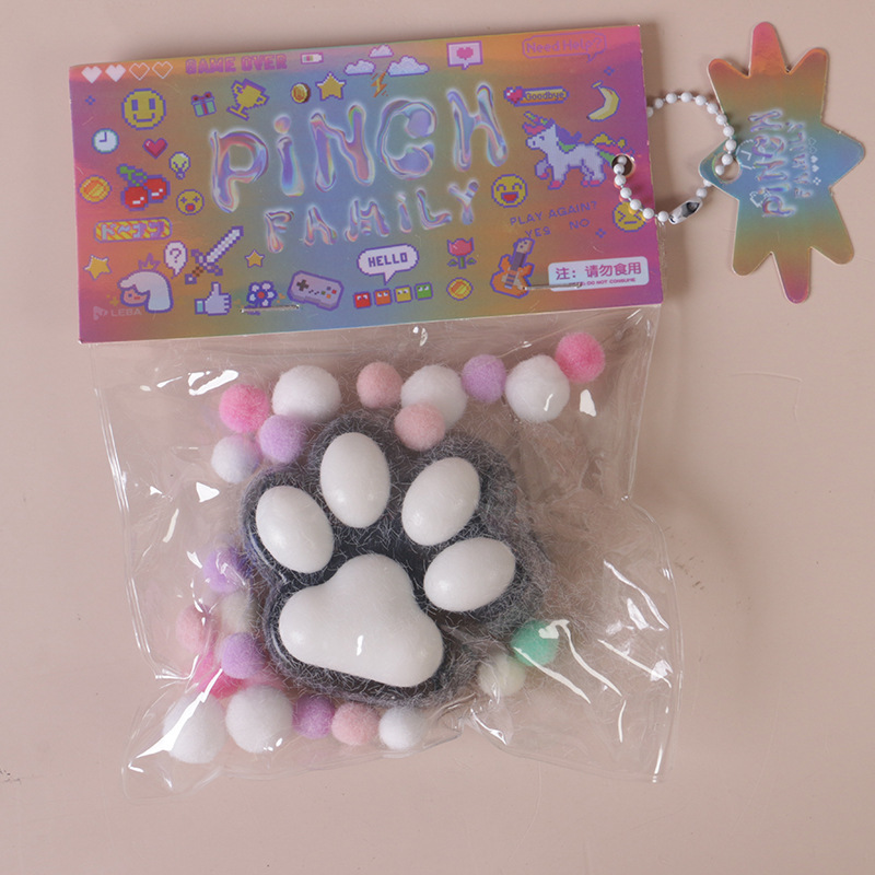 tpr シミュレーション食品おもちゃピンチおもちゃ減圧シミュレーション子供のおもちゃ減圧ブラインドバッグぬいぐるみ猫の爪ピンチ楽しい|undefined