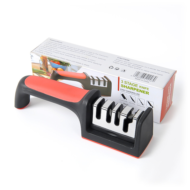 Afilador de cuchillos multifuncional de mano para cuchillos y tijeras nuevo modelo popular venta al por mayor