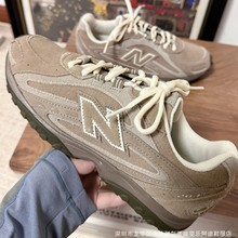 莆田纯原nb204L系列淡褐色男女款情侣复古休闲百搭透气德训运动鞋
