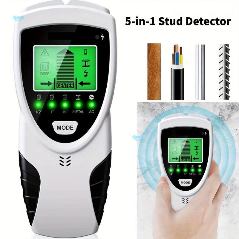 5 в 1 Настенный сканер для поиска гвоздей, детектор металла и дерева с трансграничным поиском