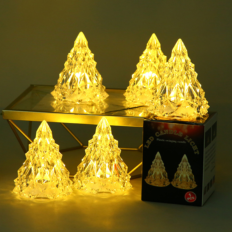 Iceberg Christmas decorations diamond crystal atmosphere lights restaurant decorations acrylic led Christmas tree night lights