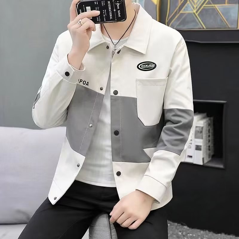 Pu Shuai capa de los hombres 2023 nueva primavera y otoño moda marca Workwear chaqueta soporte superior distribución entrega