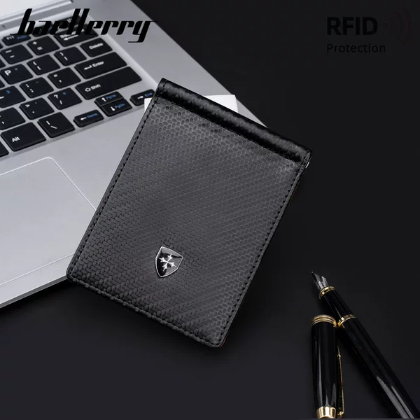 Men's Card Holder Carbon Fiber Business 80% off Rfid Anti-Magnetic Wallet Card Holder Wallet Dollar Bag High-End Wallet