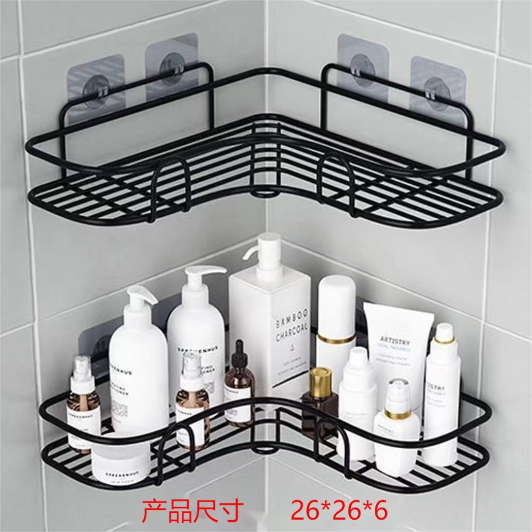 Free Shipping Bathroom Storage Rack Bathroom Triangle Wall Hanging Shelf Toilet Wall Hanging Punch-Free Household Wall Storage Rack