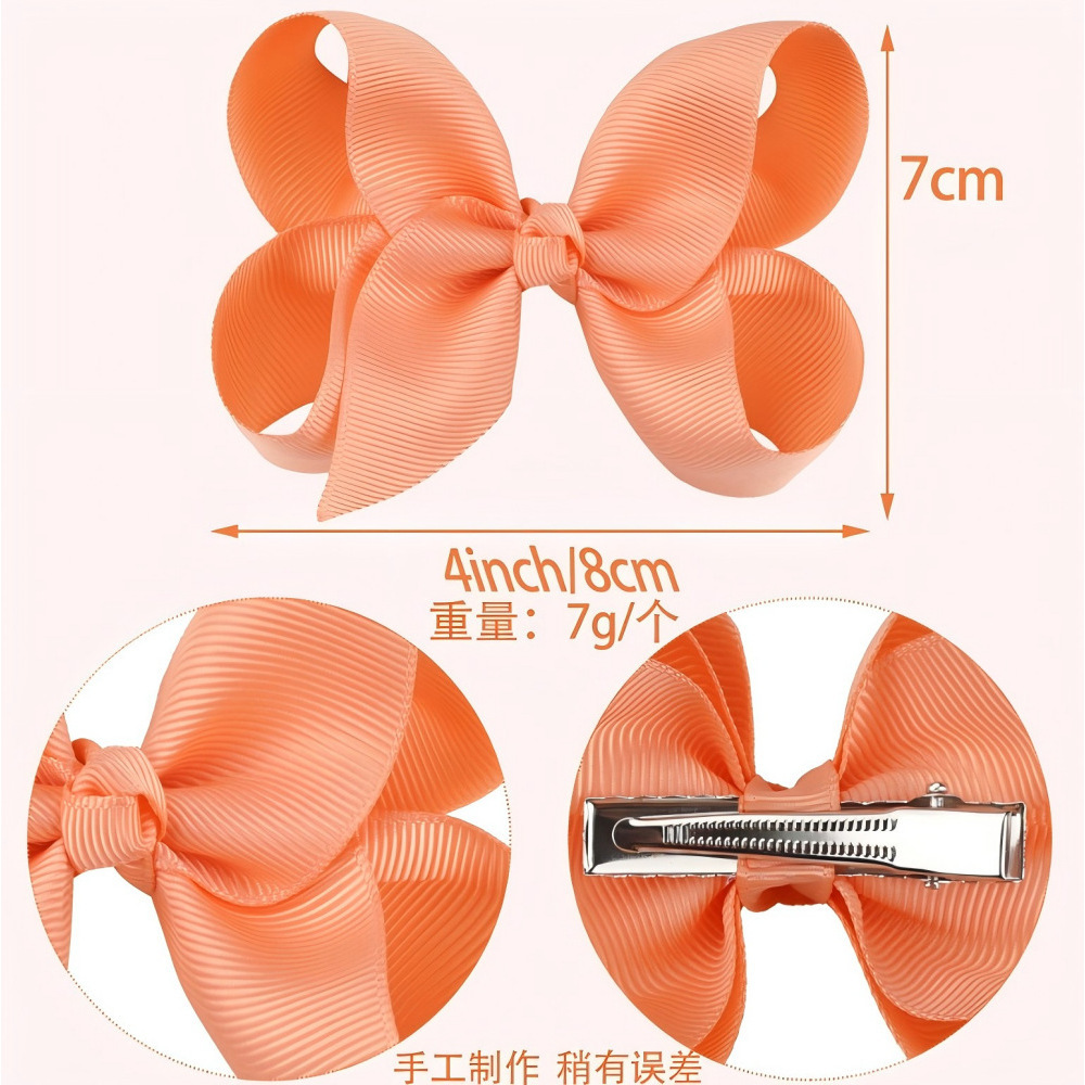 Niños brocas de cabello de 4 pulgadas roscas con flores burbujas arco brocas de cabello de niñas brocas de cabello de flores de flores directas de fábrica
