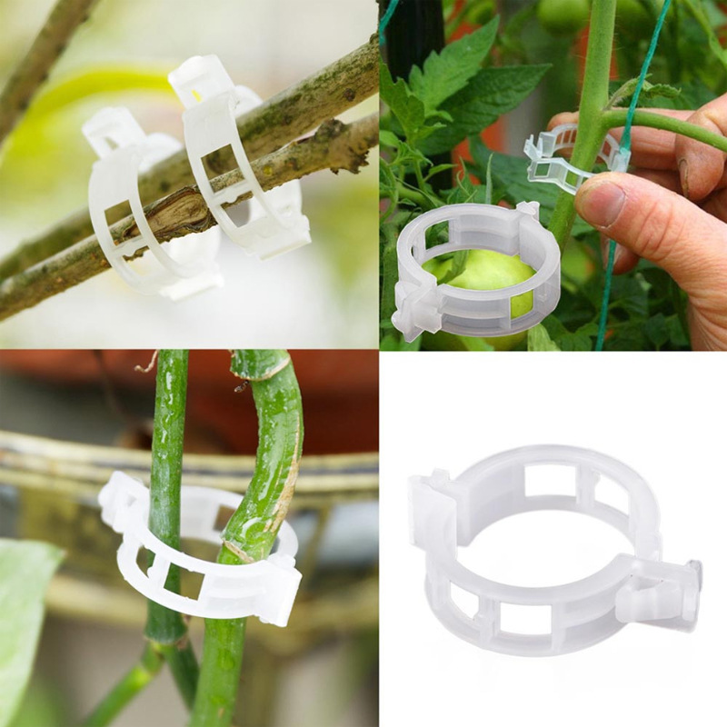Cross-border sourcing plant growth vine clip plastic garden connector tying vine clip grafting clip tomato holder