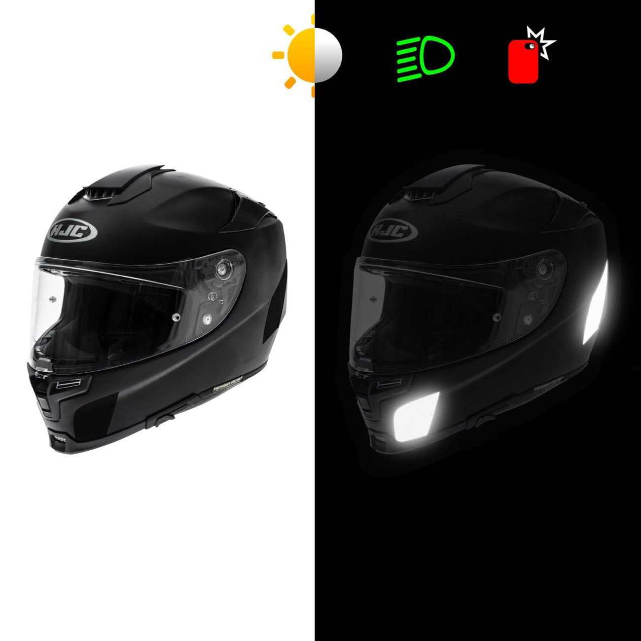 Amazon Kit de pegatinas reflectantes para cascos de motocicleta de alta visibilidad diseño de resistencia fuerte pegatinas reflectantes