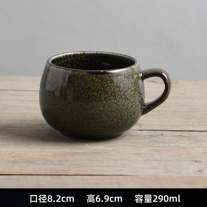 Taza de cerámica retro creativa de moda de estilo japonés taza de café simple taza de agua doméstica