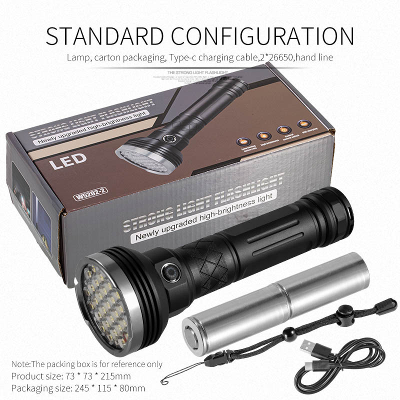 Linterna al aire libre de luz brillante y brillante transfronteriza, impermeable, luces múltiples, ventanas rotas, camping, linterna de larga duración