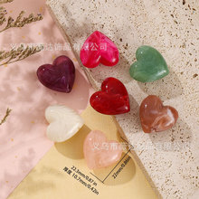 欧美跨境复古百搭亚克力横孔爱心串珠diy项链手链饰品配件材料包