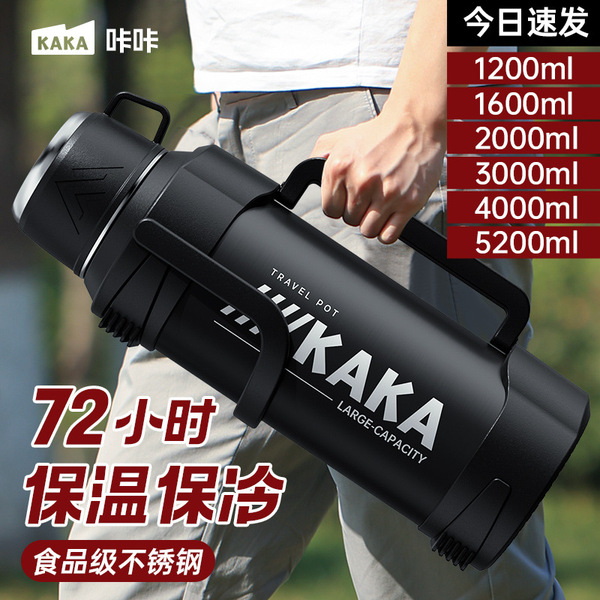 Big capacious thermos stainless steel