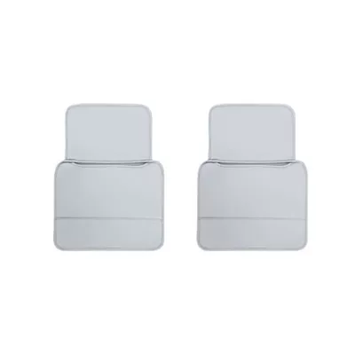 Rear Seat Backrest Protective — Chair back anti-kick pad - 24-25-xpeng-m03-morning-mist-gray-seat-anti-kick-pad-2-piece-set