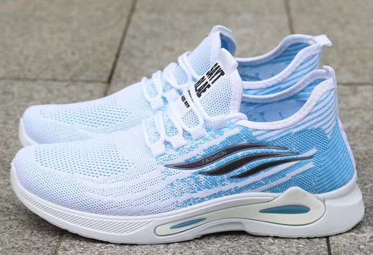 oddychające lekkie latem. Męskie buty z miękkiej podeszwy z siatki Fly Tkane są leniwe i można ich używać do jazdy samochodem_voghion.com