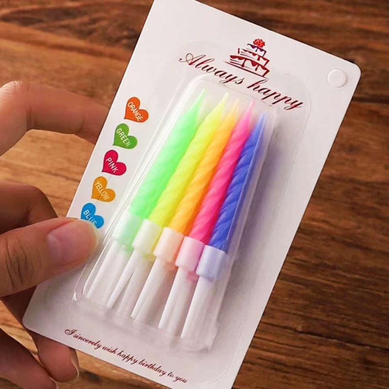 一次性生日蛋糕蠟燭網紅創意烘焙店用品裝飾蠟燭兒童慶生派對蠟燭