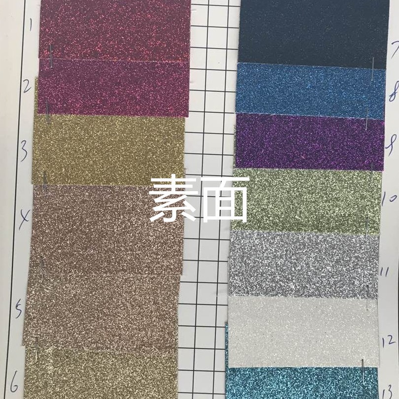 新款现货移门软包皮革面料 绣花硬包皮料 表面亮片PVC皮装饰革