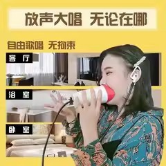 Noise reduction and sound training device karaoke microphone barrier sound insulation practice hanging voice training singing radio noise elimination