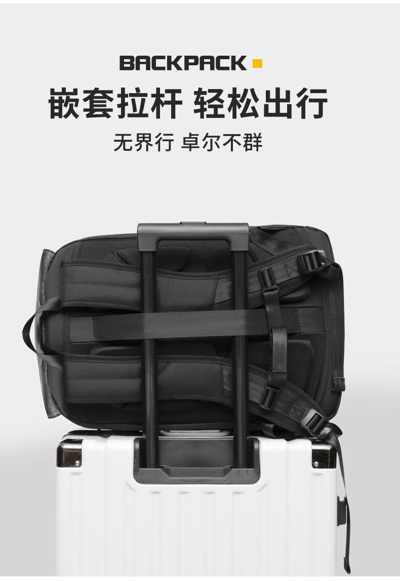 New business backpack, men's backpack, USB laptop bag, fashionable and trendy, light luxury business backpack undefined