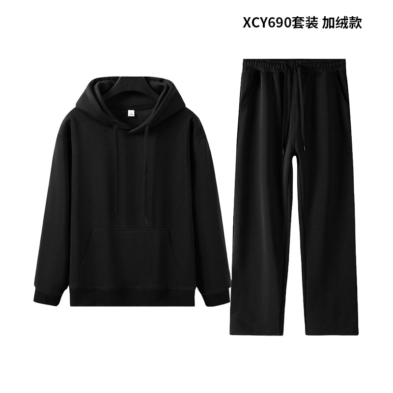 Otoño y invierno para correr ropa deportiva un conjunto completo de camisas con capuzas dos piezas personalizadas de hombres de otoño conjunto completo de combinación