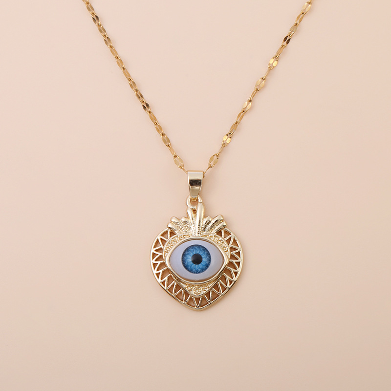 Women's Gender Copper Simple Style Classic Style Devil's Eye Pendant Necklace