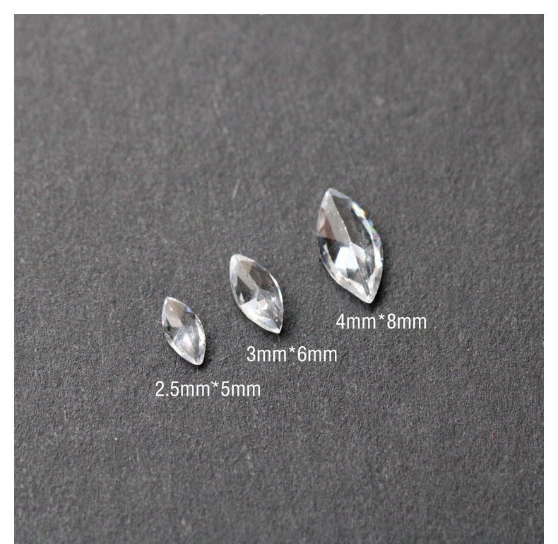 Explosions manicure high quality transparent horse eye butterfly wings frozen zircon DIY decorations jewelry wholesale