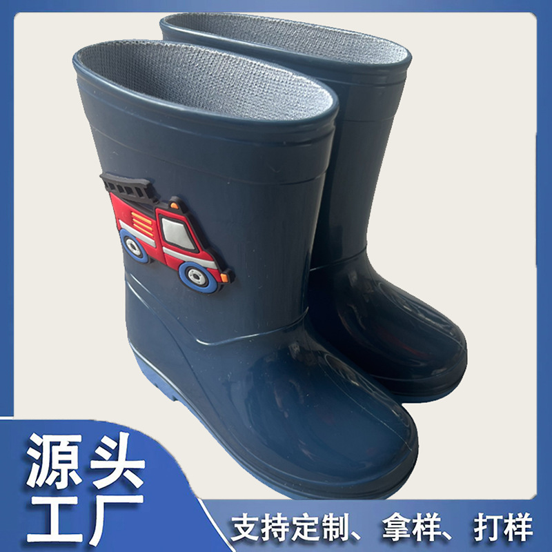 Customized Children's Water Shoes Factory Wholesale Export Domestic Sales Boys and Girls Rain Boots Outdoor Rain Boots Princess Non-Slip