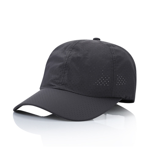 Soft top quick-drying mesh baseball cap men's breathable outdoor sun protection sun hat solid color baseball cap printing logo