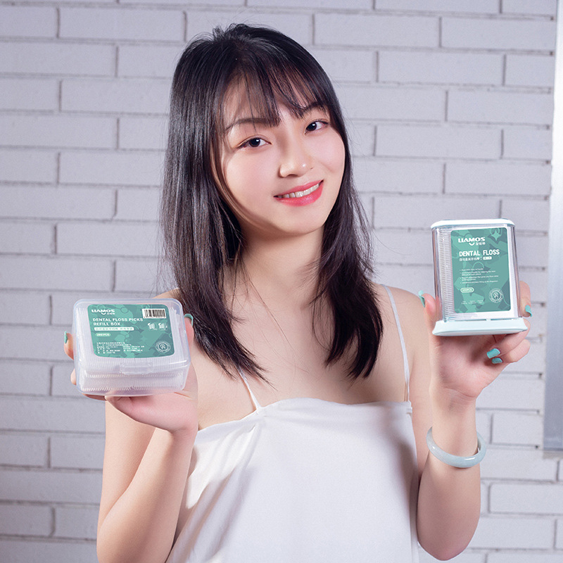 Wholesale automatic flossing boxes, disposable high-tensile plastic floss picks, portable flossing picks manufacturers