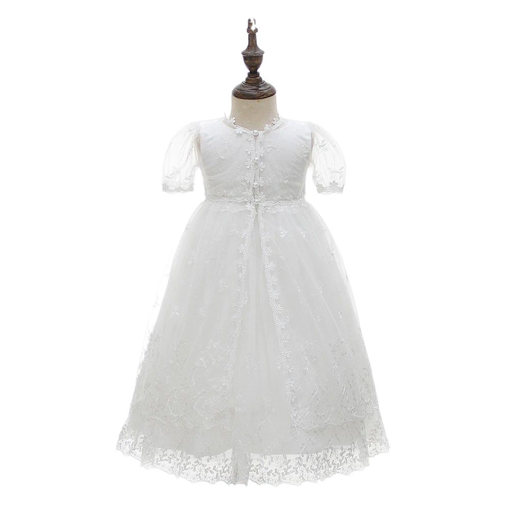 Трансграничное платье удлиненное платье для стирки новорожденного детское платье для годичного возраста свадебное платье для девочки-цветочка платье для стирки костюм из трех частей