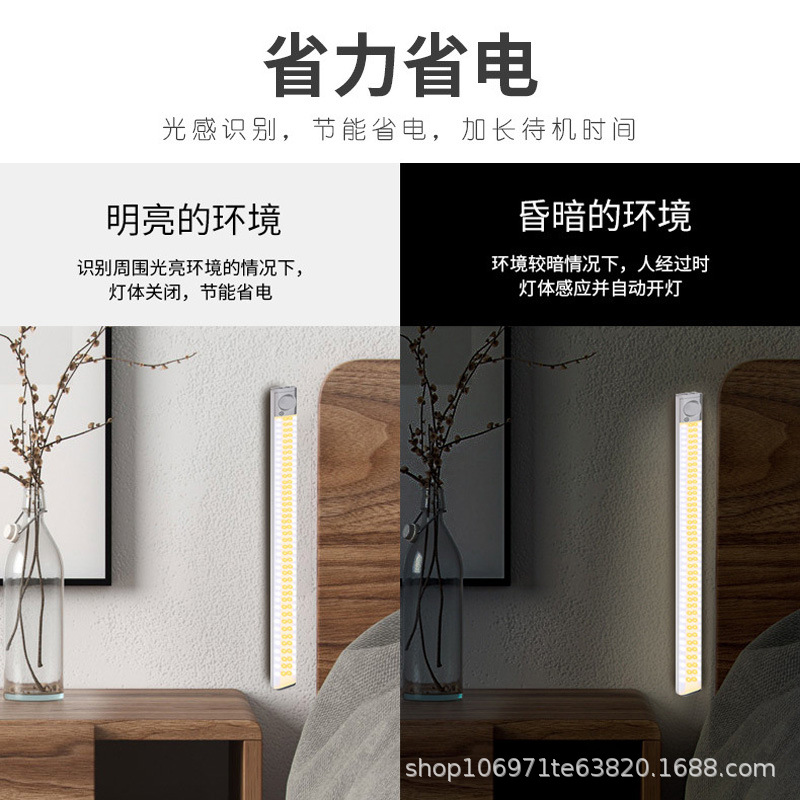 Lámpara LED con sensor de movimiento para armario, pasillo o dormitorio, luz nocturna portátil