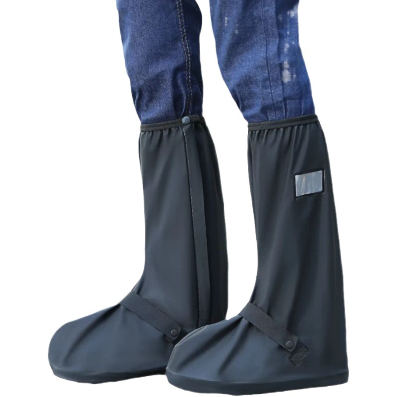 High-Top Rainproof Shoe Covers for Outdoor Use, Sandproof and Snowproof, Suitable for Cycling, Men and Women, Waterproof, Non-Slip, Thickened, Wear-Resistant, Rain Boot Covers