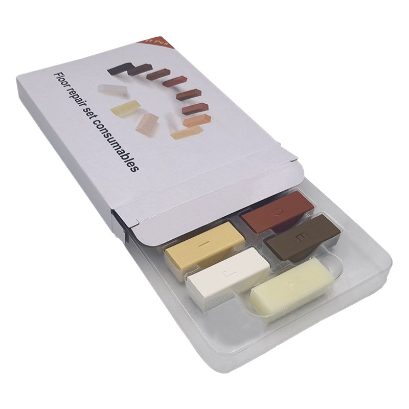 En stock 11 Unid piso reparación herramientas traje consumibles piso de madera reparación cera muebles reparación relleno cera transfronteriza