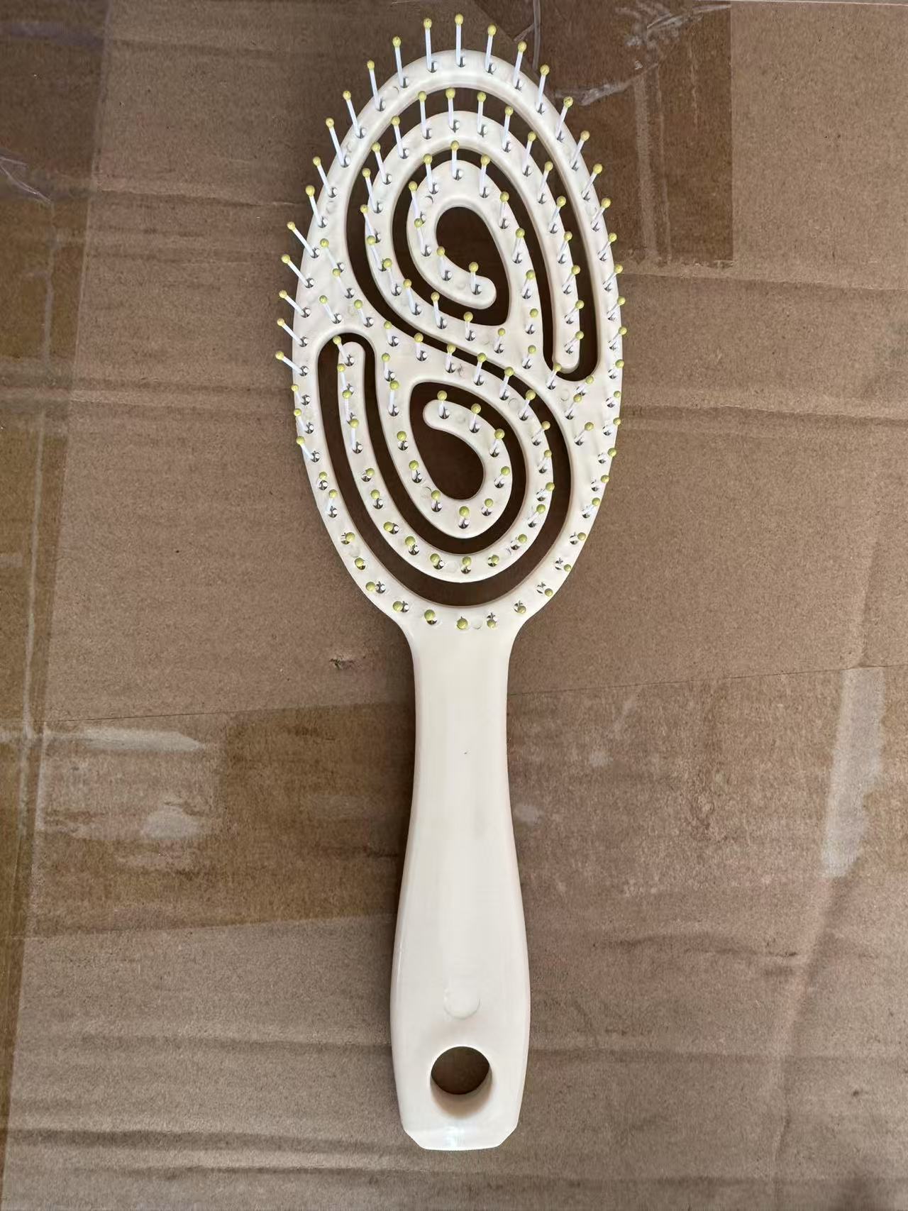 Cabello flojo peinado peinado costillas peinado seco y húmedo doble uso gran curva pein de masaje airbag airbag peinado