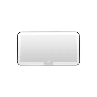 Adjustable Makeup Mirror, Sun visor rearview mirror - white-matte-high-definition-flat-mirror