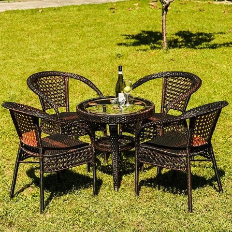 60개 수납 원형 테이블 + 의자 4개