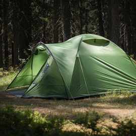 户外露营3人手搭帐篷野营双层防雨帐篷一室一厅帐篷定制