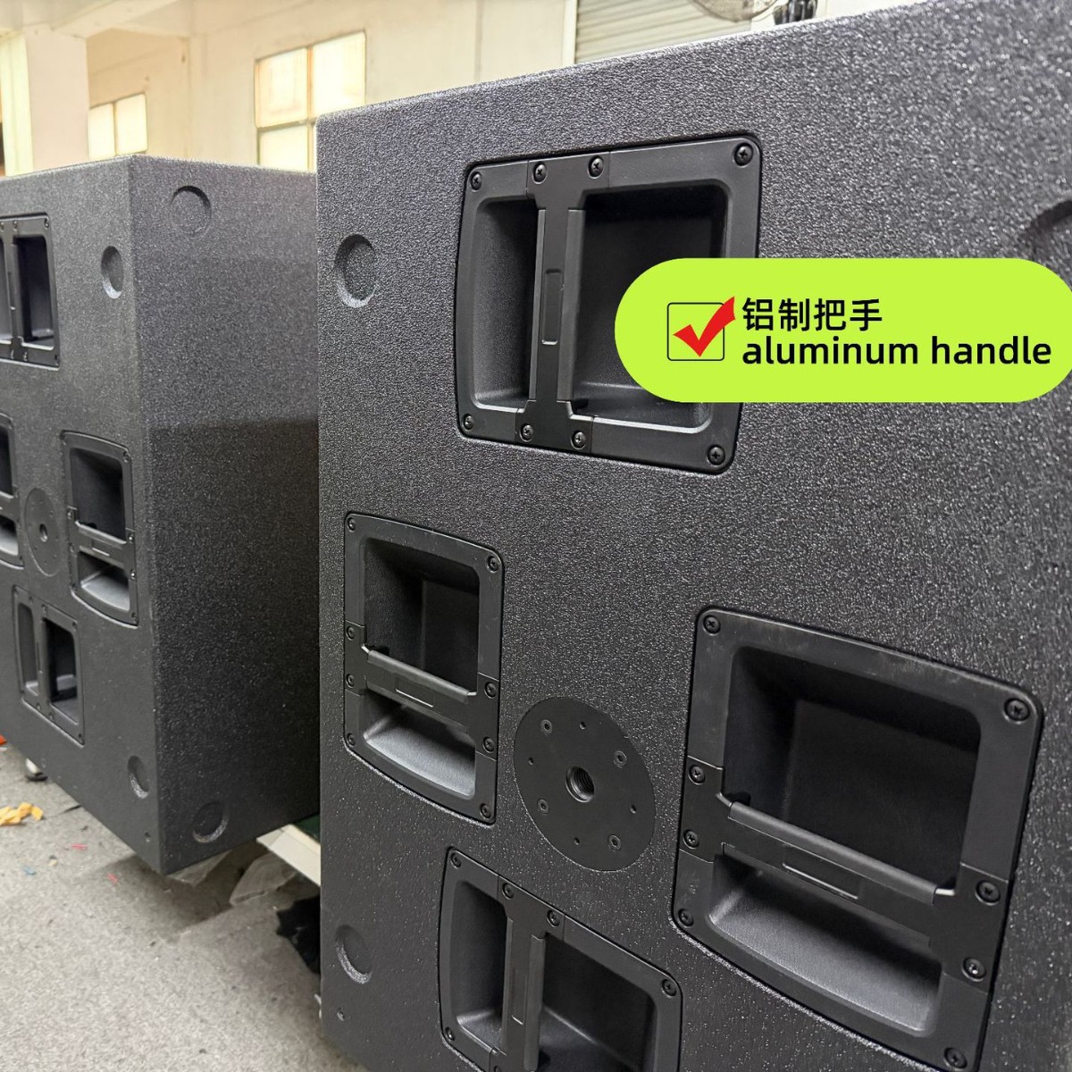 Dual 18 pulgadas linear matriz de sonido subwoofer profesional al aire libre subwoofer de alta potencia rendimiento de escenario